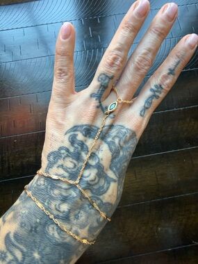 3 gold fill hand chains